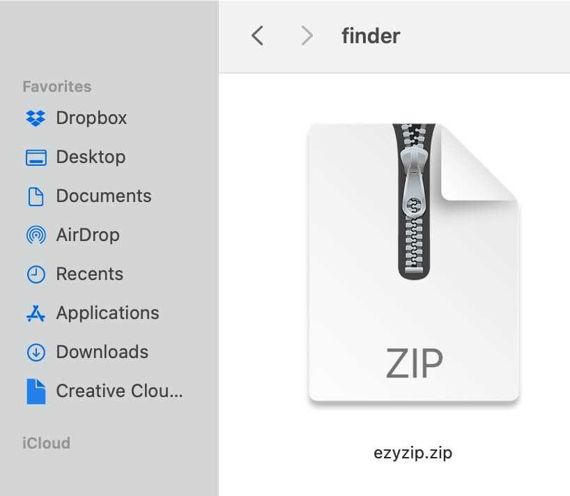 Step 1: Locating the Zip file