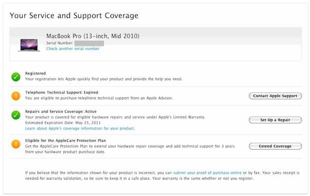 Eligibility for Applecare Services