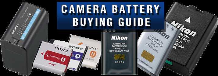 Types of Camera Batteries