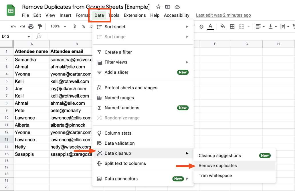 Step 1: Open your Google Sheets
