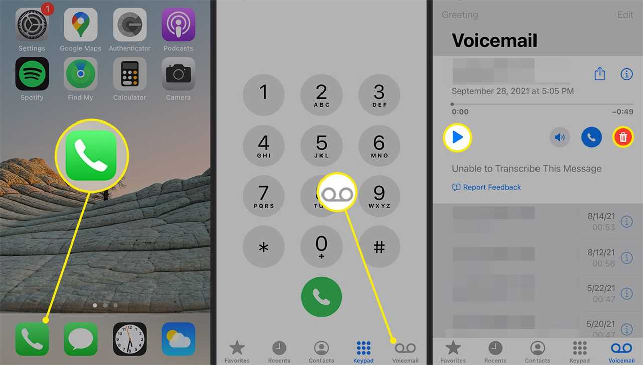 Saving and Activating the New Voicemail Greeting