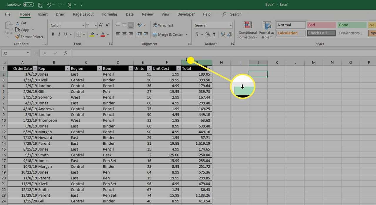 How to select multiple columns in Excel?