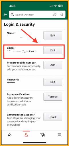 Accessing Your Amazon Account Settings