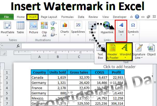 How to Add a Watermark in Excel Step-by-Step Guide