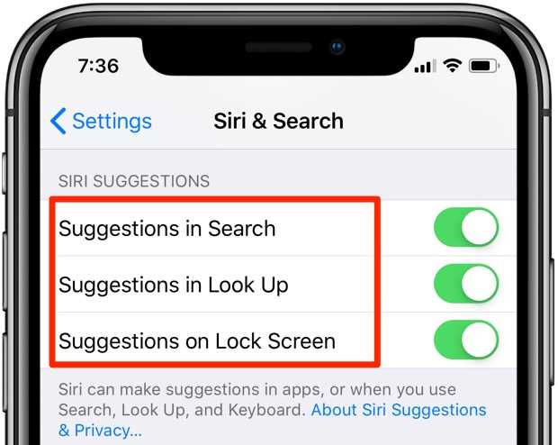 How to Turn Off Siri Suggestions