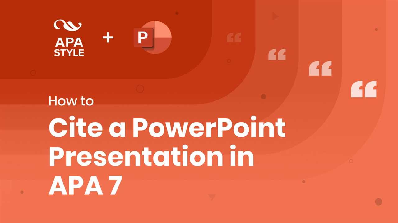 Why is APA Citation Important for PowerPoint Presentations?