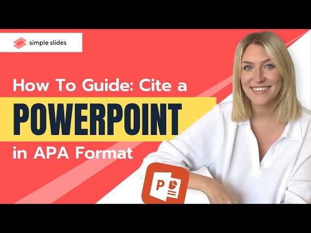 Key Elements of an APA Citation for PowerPoint Presentations