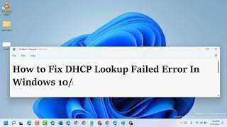 Common Causes of Dhcp Lookup Failed Errors