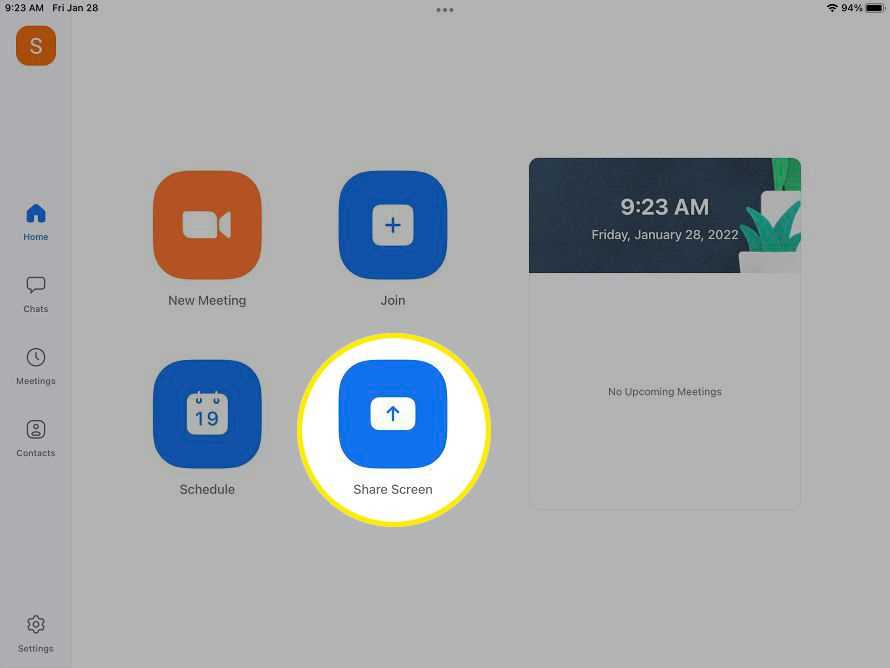 Overview of Screen Sharing on iPad