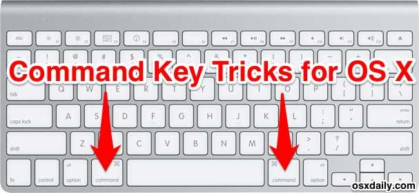 Tips and Tricks for Using the Command Key