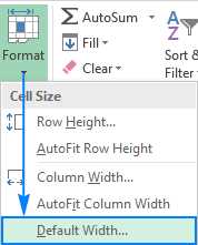 Step 2: Select the column(s) you want to adjust