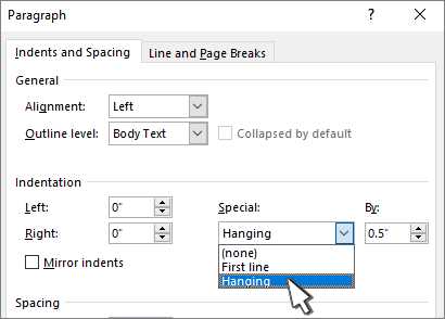 How to Create a Hanging Indent Step-by-Step Guide
