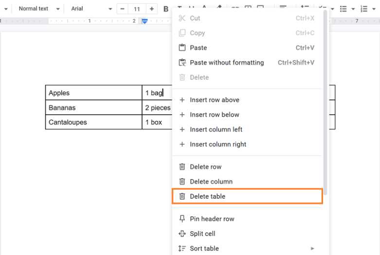 Step-by-Step Guide How to Delete a Table in Google Docs