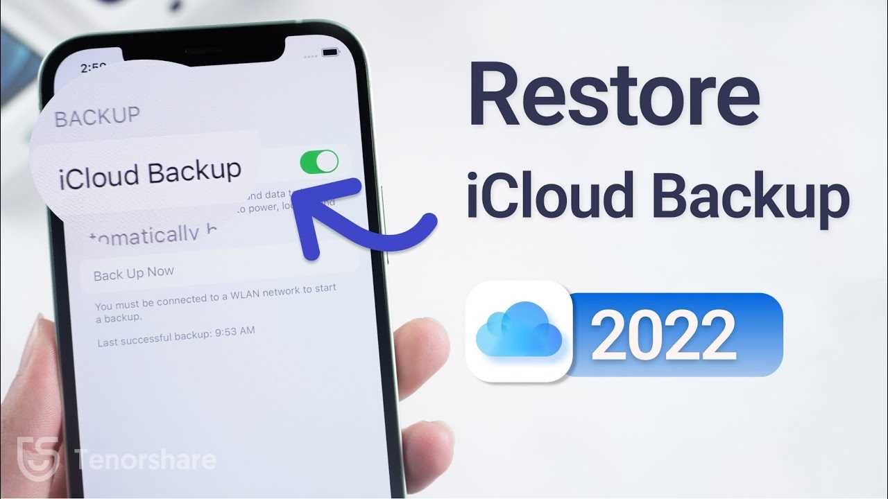 Step 3: Restore from iCloud Backup